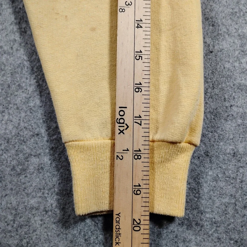 Vintage Hanes Nevada County Libraries Sweatshirt Unisex M Yellow Crewneck 90s